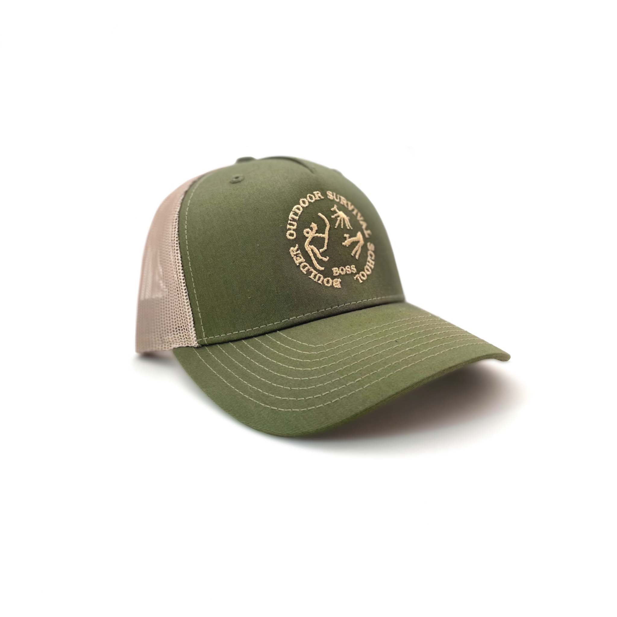 boss-trucker-hat-olivegreen